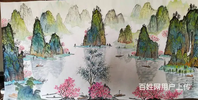 纯手工绘制中国山水画专售 2022 04 06 - 图片 1