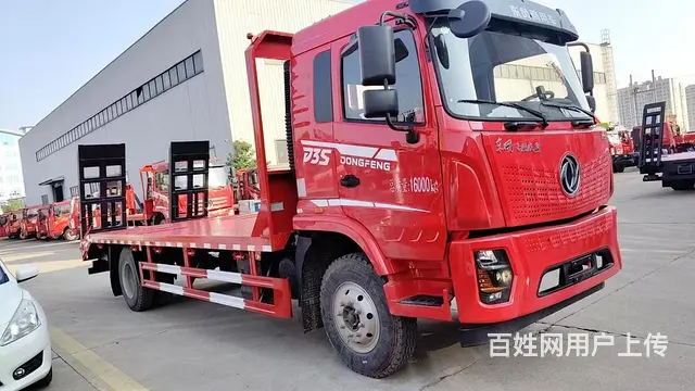 咸阳买东风D3S挖机平板运输车 拖150挖机的挖机平板拖车价 - 图片 2