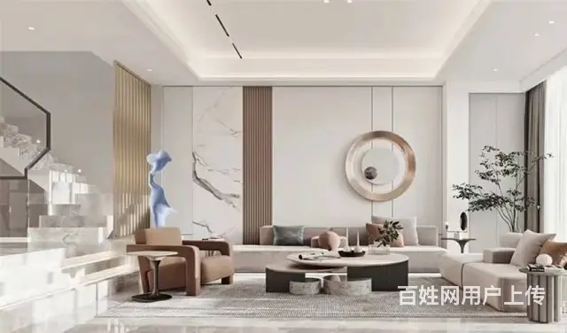 现代轻奢风格287平米别墅装修案例 - 图片 4