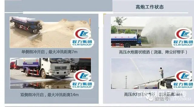 东风天龙　18方20方洒水车 大型喷雾车 可分期 - 图片 10