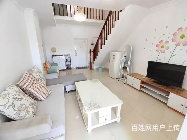 香槟小城复式公寓电梯中高层精装2房2厅南向光线足家电齐拎包住 - 图片 1