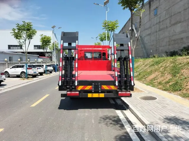 拉120挖机 东风单桥挖机平板拖车 12吨拖板车 - 图片 4