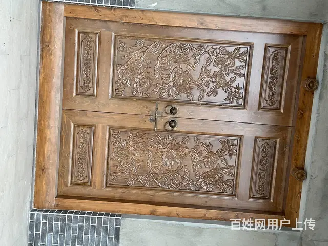 四川自贡中式四合院装修自家修建实木门 - 图片 6