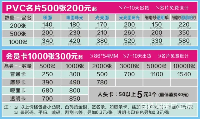 海口专业印刷高中档名片5合30元起传单1千张200 - 图片 4