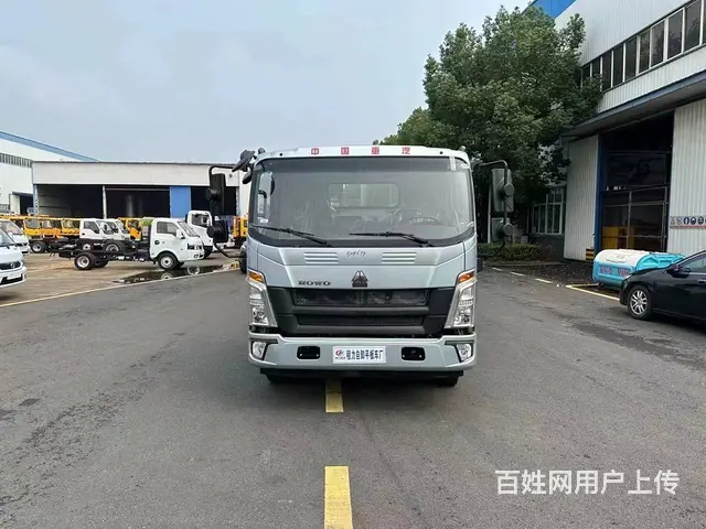 重汽豪沃蓝牌平板运输车 4米2挖机叉车拖板车包上牌 - 图片 10