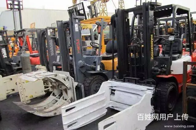 现货销售二手平包夹叉车，杭州3吨内燃式夹抱叉车 - 图片 11