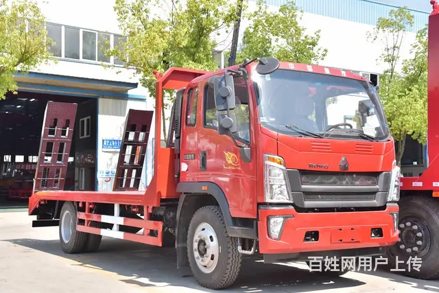 拖150挖机以下大小轴距可选东风锦程挖机平板运输车 - 图片 7