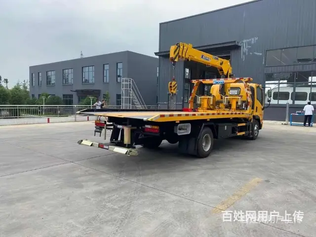 一拖二4吨吊机清障拖车带吊 哪个厂家好 - 图片 9