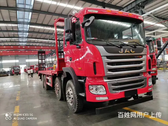 直销 拖35吨重载型挖机平板车 江淮前四后八平板车 - 图片 3
