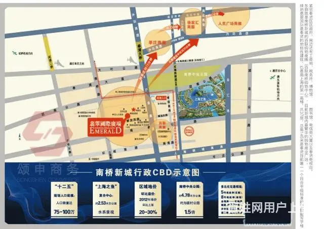 奉贤南桥绿地翡翠国际广场办公楼商住出租写字楼出租 - 图片 3