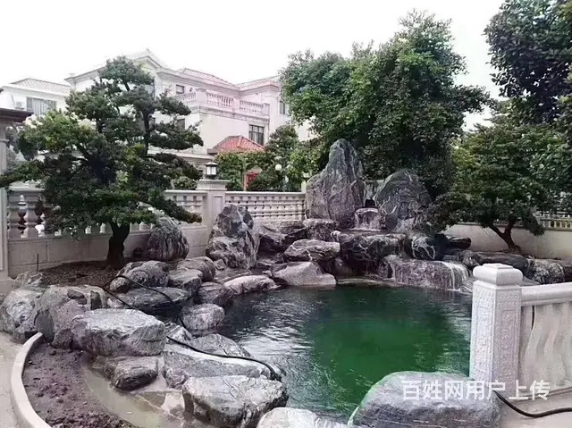 广州做鱼池假山设计施工，做鱼池过滤，鱼池滤清洗 - 图片 2