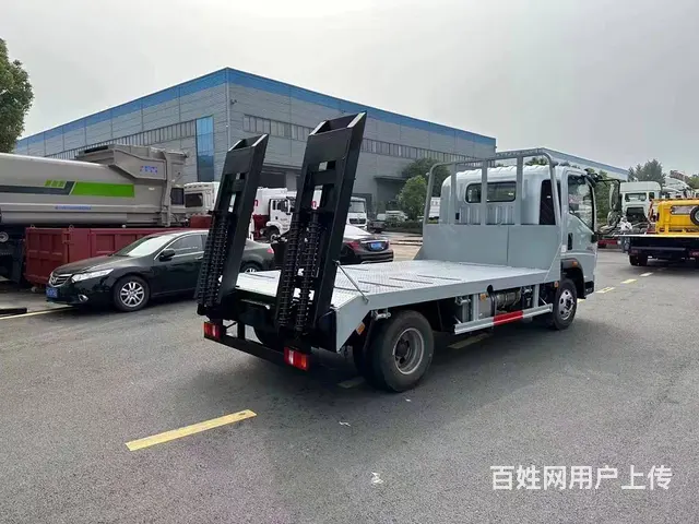 蓝牌重汽豪沃平板车 C照开拉60　75挖掘机平板车 - 图片 12