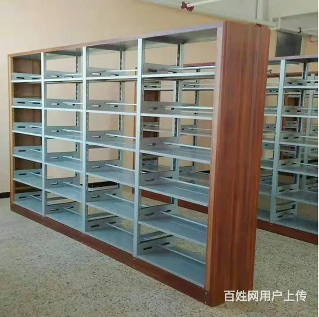 图书馆书柜图书馆书架昆明图书馆钢制双面书架密集柜 - 图片 2