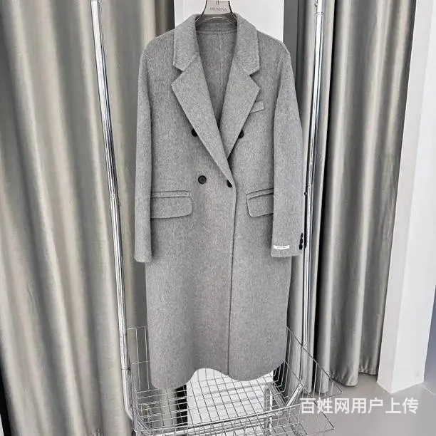 温碧霞自创IRENENA服装韩版外套高灰呢子大衣 - 图片 2