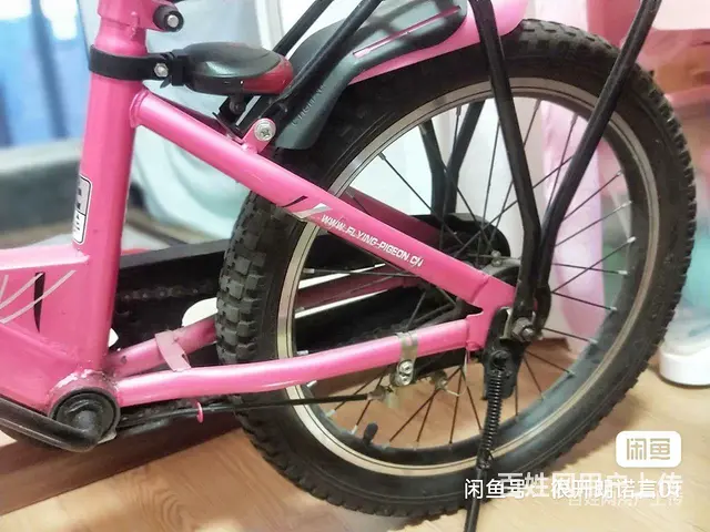 【搞定了！】儿童飞鸽品折叠自行车，99全新，折叠后可放汽后备 - 图片 4