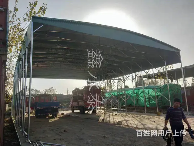 自贡市大安大型移动式推拉雨棚 活动雨棚 - 图片 6