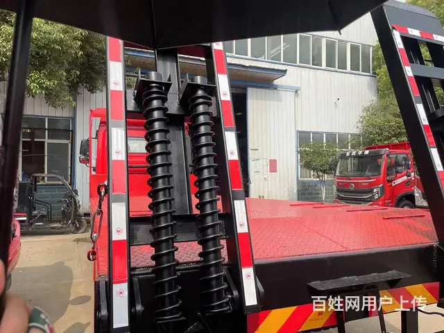 拉150挖掘机拖车 陕汽德龙6米5叉车平板车 - 图片 8
