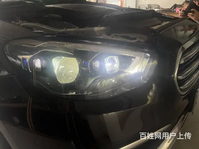 23款奔驰E300升级原厂几何多光LED大灯系统 - 图片 4