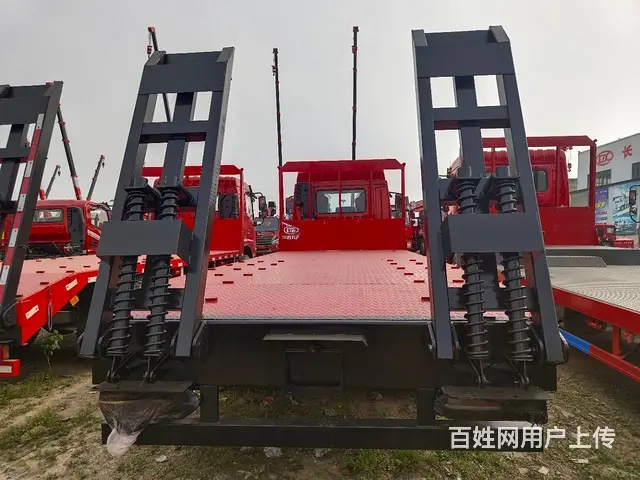解放单桥平板拖车 挖机拖板车 5.2米6.8米板长 - 图片 4