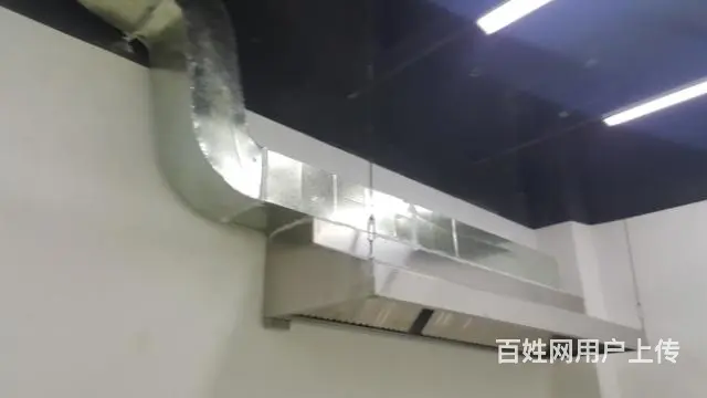 通风管道，油烟管道，不锈钢烟罩风机净化器排风机。 - 图片 1