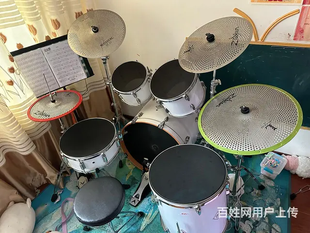 出售自用几乎全新架子鼓 - 图片