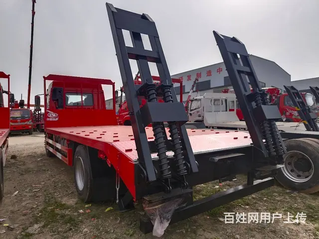 解放单桥平板拖车 挖机拖板车 5.2米6.8米板长 - 图片 3