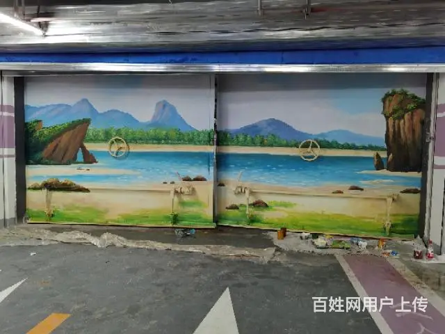 墙体绘画，画画的 - 图片 1