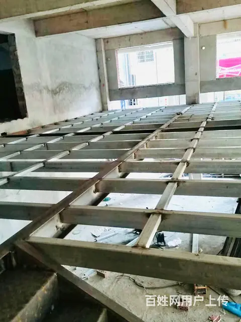 湖南长沙钢架阁楼搭建，门面超市仓库二层阁楼搭建 - 图片 2