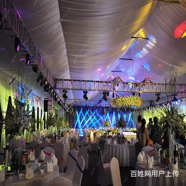 大连篷房厂家婚礼帐篷铝合金结构稳定易拆搭 - 图片