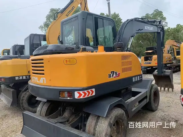 新源75轮挖二手挖机带推铲带夹木器包邮质保可分期 - 图片 1