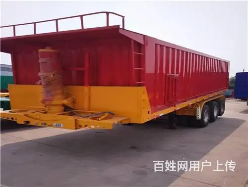 生产出售8.5米集装箱后翻自卸半挂车定制各种半挂车 - 图片 1