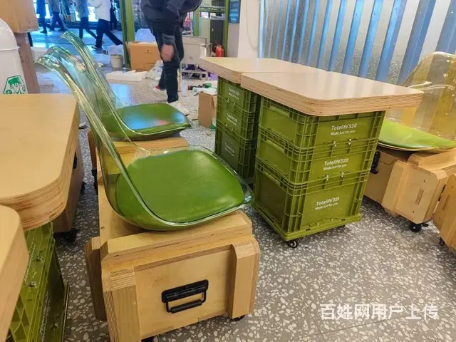 咖啡馆家具定制饮品店桌椅咖啡店卡座奶茶店吧桌 - 图片 1