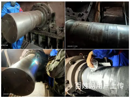 修复烧结机轴磨损也就这点事 - 图片