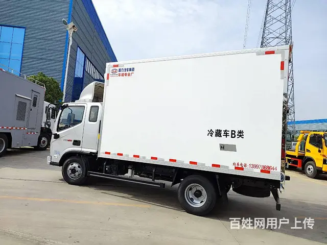 信阳超便宜的福田奥铃蓝牌冷藏车 国六蓝牌排半冷藏车 - 图片 5