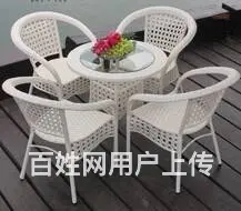 广州藤桌出租藤椅出租户外桌椅出租阳台桌椅出租 - 图片 3