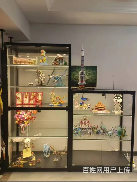 装饰柜手办展示柜模型柜乐高置物柜定制玻璃展柜 - 图片 1