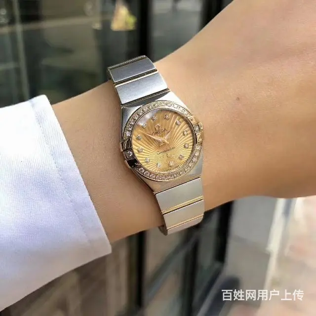 二手手表欧米茄星座系列，95新女款单表，18k黄金/精钢材质 - 图片