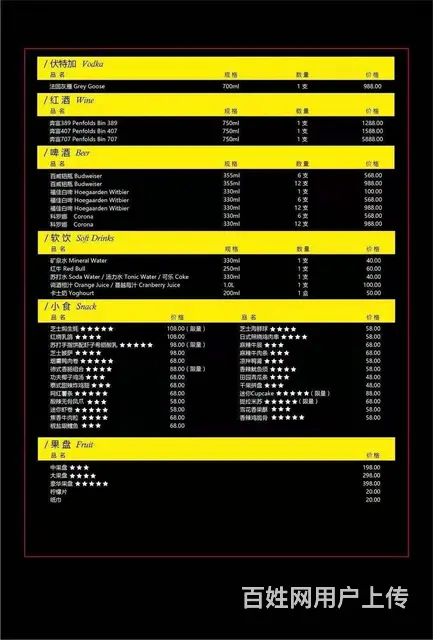 广州BBR酒吧座位价格表 - 图片 2