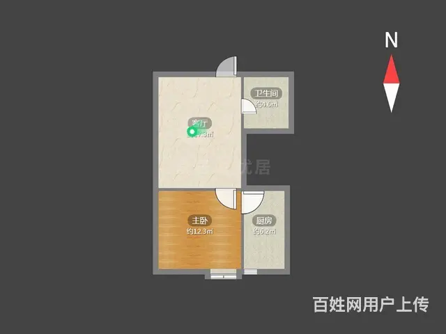 新出局小实验金鼎公寓简单装修户型正景观楼层配套齐全 - 图片 8