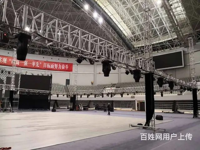 洛阳桁架租赁，桌子椅子优惠出租，大屏电视机音响出租 - 图片 1