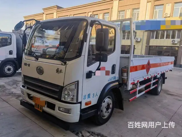 二手解放5米2危险品二类气瓶运输车仓栏车 - 图片 2
