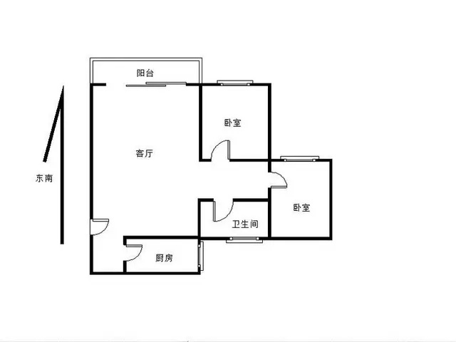 鸿泰80 2室1厅58m?整租 - 图片 6