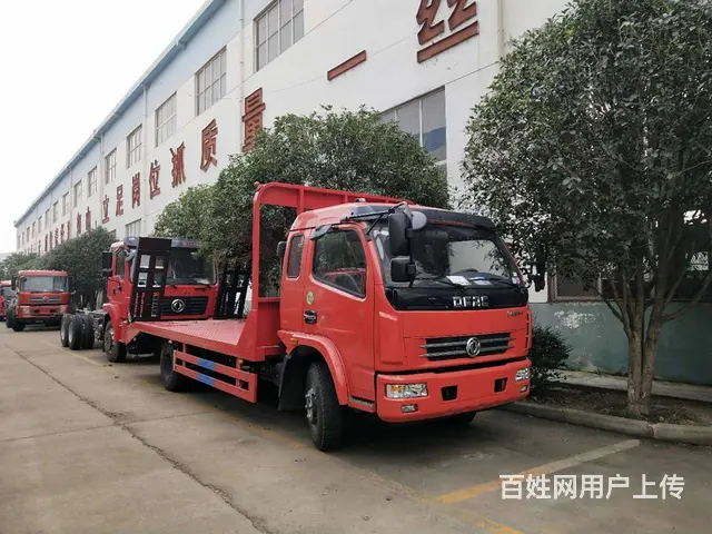 东风多利卡平板车 可拉15吨挖机铲车平板拖车 现车 - 图片 3