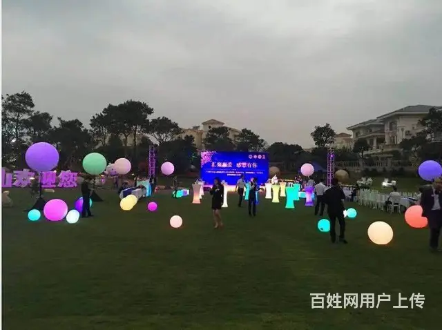 广州发光吧台出租，发光吧椅出租，发光球出租租赁 - 图片 5