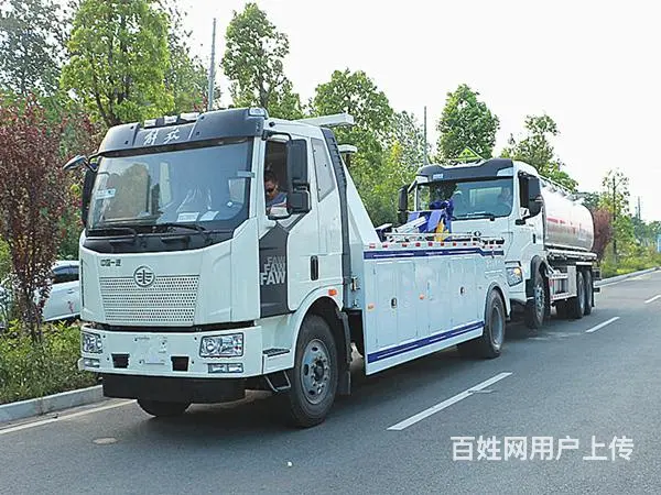 清障车厂家,重汽解放江淮高品质,一拖二平板救援拖车现车直销 - 图片 10