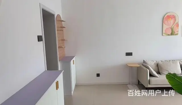 万达附近淮南花园一室一厅，奶油风新装，空调，洗衣机，投影 - 图片 6