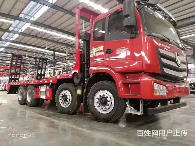 国六福田欧曼前四后八平板车　33吨钩机拖板车　厂家 - 图片 12
