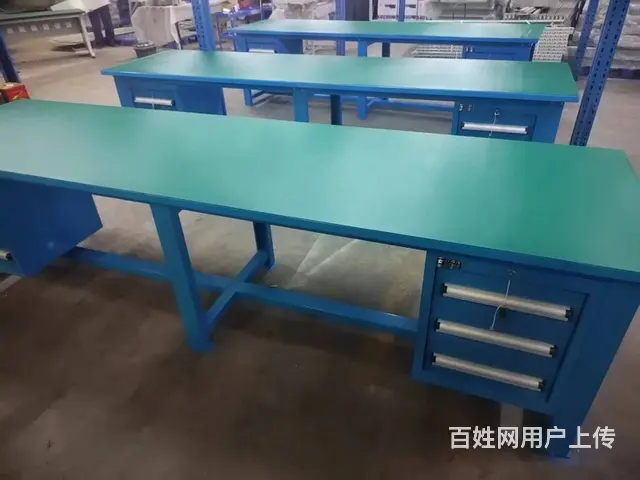 车间流水线防静电工作台带灯操作台东莞深圳钳工台打包 - 图片 11