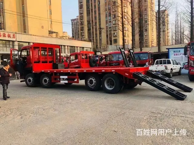 8*2轻量化提升桥挖机拖车 板长9米 - 图片 3