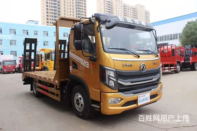 黄牌单桥 拉6吨8吨挖机平板车厂家现车报价 - 图片 1